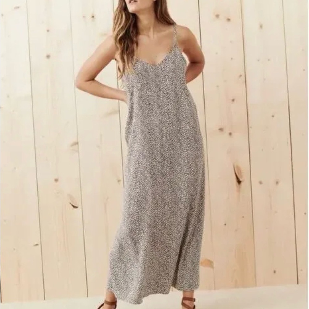 Jenni Kayne Leopard Slip Maxi Dress
